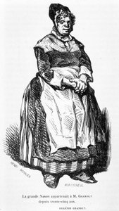 La grande Nanon - in “Eugénie Grandet”, ill. di Henri Monnier, edizione originale 1843