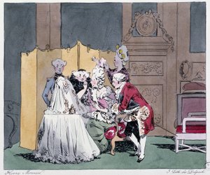 La toilette (scena di acconciatura) nel 18° secolo - in “Jadis et aujourd