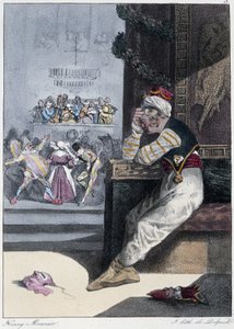 Il Carnevale: "Everyone takes his pleasure where he finds him" - in "Les pastemps" di Henri Monnier, ed. Delpech, Parigi da Henri Bonaventure Monnier