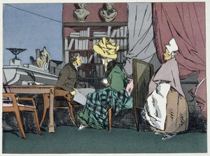 Il capo della divisione che dà udienza - in "Administrative morals" di Henri Monnier da Henri Bonaventure Monnier