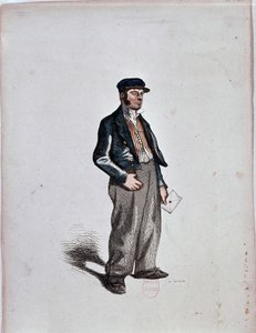 Il Commissionario (Fattore) di Henri Monnier, ca. 1850 da Henri Bonaventure Monnier