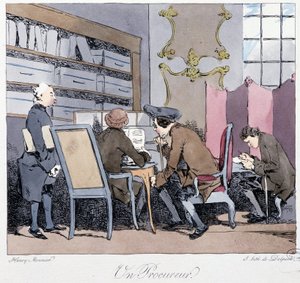 Un procuratore (quattro uomini in uno studio) - in “Jadis et aujourd