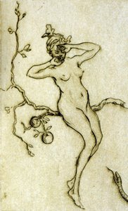 Donna nuda che si sveglia