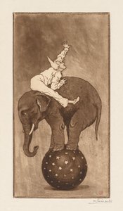 Elefante e clown
