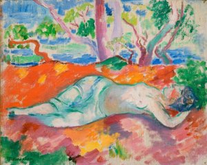 Cavaliere, donna addormentata da Henri Charles Manguin