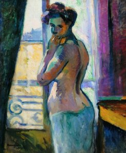 Davanti alla finestra, rue Boursault da Henri Charles Manguin