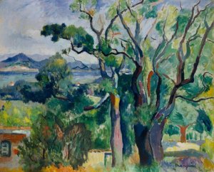 La baia di Saint-Tropez da Henri Charles Manguin