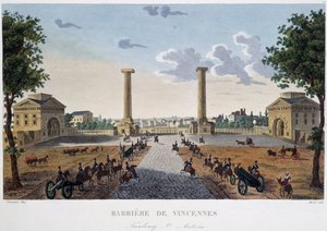 La barriera di Vincennes - in “Vues de Paris” da Henri Courvoisier Voisin