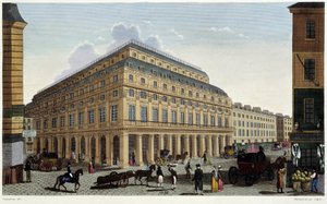 Le Théâtre Français. Incisione di Courvoisier da Henri Courvoisier Voisin