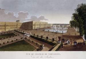 Chateau de Versailles dal lato dei giardini - in Views of Paris di Courvoisier da Henri Courvoisier Voisin