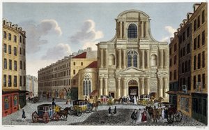 Eglise Saint-Gervais, circa 1820 - in Vues de Paris