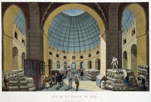 La Halle au blé - in Vues de Paris da Henri Courvoisier Voisin