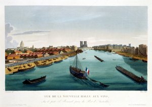 La nouvelle halle aux vins (Bercy), circa 1820 in Vues de Paris da Henri Courvoisier Voisin