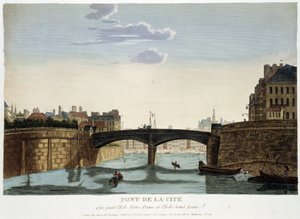 Le Pont de la Cité - in "Views of Paris" di Courvoisier da Henri Courvoisier Voisin