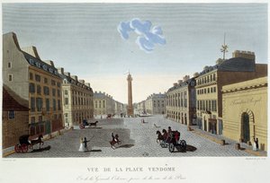 Place Vendôme, veduta di Rue de la Paix - Parigi di Courvoisier da Henri Courvoisier Voisin