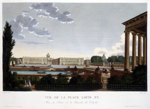 Veduta di Place Louis XV - Parigi di Courvoisier da Henri Courvoisier Voisin