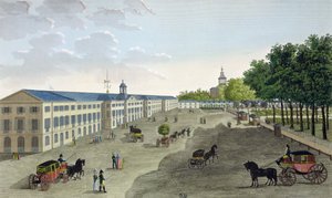 Veduta della nuova galleria del Museo di Storia Naturale al Jardin des Plantes a Parigi, inciso da Claude Fortier (1775-1835) da Henri Courvoisier Voisin