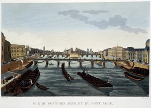 Vista del Pont des Arts e del Pont Neuf - di Courvoisier da Henri Courvoisier Voisin