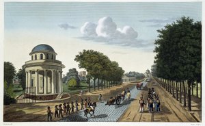 Vue du jardin de Monceau - in Vues de Paris di Courvoisier da Henri Courvoisier Voisin
