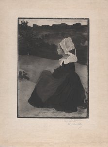 Bretonne seduta (Donna bretone seduta) c.1893