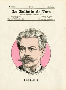 Ballot 2a serie, Satirico a colori: Barba - Illustrazione di Henri Demare (1846-1888) da Henri Demare