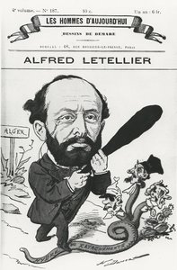 Caricatura di Alfred Letellier, da 