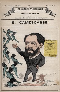 Caricatura di Jean Louis Ernest Camescasse (1838-1897) avvocato, politico francese - da 