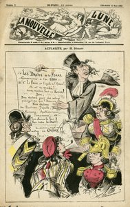 Illustrazione di Henri Demare (1846-1888) per la Copertina di La Nouvelle Lune da Henri Demare