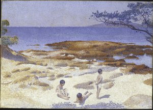 Spiaggia a Cabasson da Henri Edmond Cross