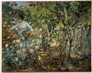 Giardino delle rose a Monaco da Henri Edmond Cross