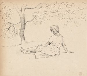 Studio per "Lavandaie in Provenza", c.1885-89 da Henri Edmond Cross