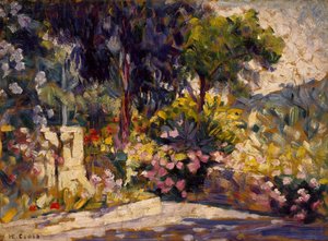 La terrazza fiorita da Henri Edmond Cross