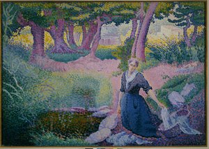 La lavandaia, 1895-96 da Henri Edmond Cross
