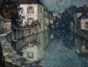 Case sul Canale, Nemours da Henri Eugene Augustin Le Sidaner