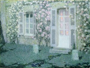 La casa con le rose da Henri Eugene Augustin Le Sidaner