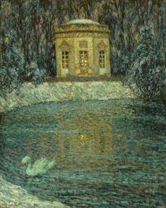 Il padiglione musicale sotto la neve