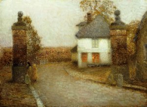 I pilastri, Gerberoy; Les Piliers, Gerberoy da Henri Eugene Augustin Le Sidaner