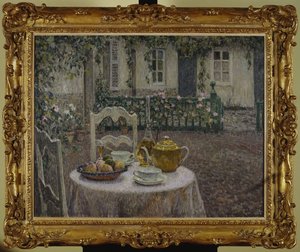 La Tovaglia Rosa da Henri Eugene Augustin Le Sidaner