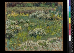 Il giardino dello stagno, Hampton Court da Henri Eugene Augustin Le Sidaner