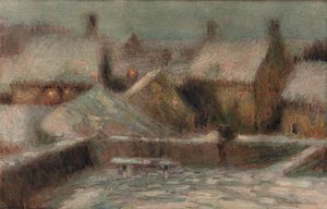 Scena di Neve Sera, c1901 da Henri Eugene Le Sidaner
