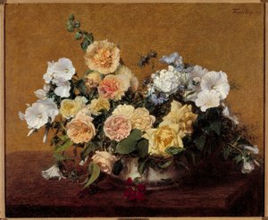Bouquet di fiori da Ignace Henri Jean Fantin Latour