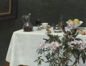 Natura morta: Angolo di tavolo