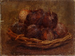 Un cesto di prugne, 1869 da Ignace Henri Jean Fantin Latour