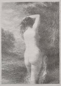 Bagnante in piedi da Ignace Henri Jean Fantin Latour