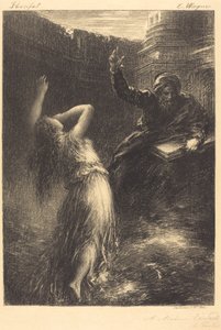 Evocazione di Kundry (2ª tavola) da Ignace Henri Jean Fantin Latour