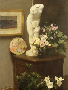 Fiori e oggetti diversi da Ignace Henri Jean Fantin Latour