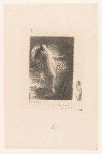 Giovane donna di Taranto cade dalla prua di una nave da Ignace Henri Jean Fantin Latour