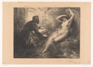 Klingsor evoca Kundry con un incantesimo Évocation de Kundry Klinsor-Kundry