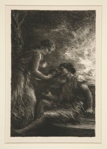La Valchiria: atto I, Sieglinde e Siegmund da Ignace Henri Jean Fantin Latour