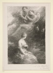 La dannazione di Faust: apparizione di Margherita da Ignace Henri Jean Fantin Latour